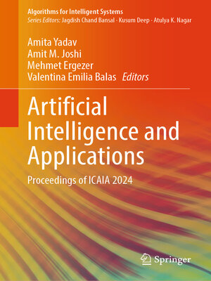 cover image of Artificial Intelligence and Applications